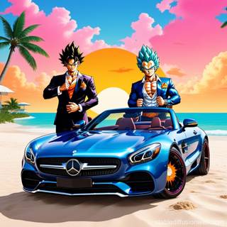 Goku car wallpaper