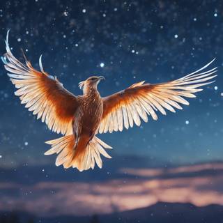 Bird in sky wallpaper