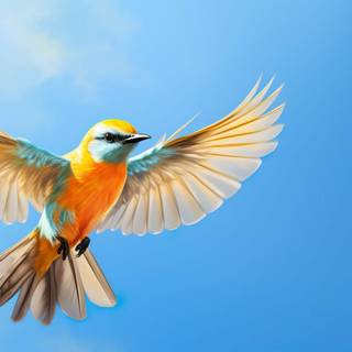 Bird in sky wallpaper