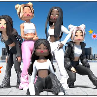 Baddie Roblox character wallpaper