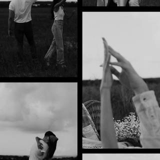 Black and white people love wallpaper