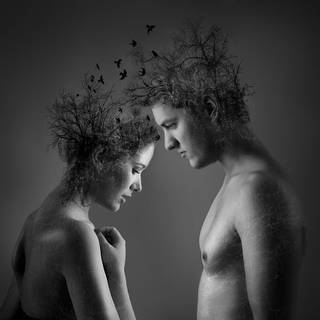 Black and white people love wallpaper