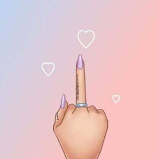 Middle finger wallpaper