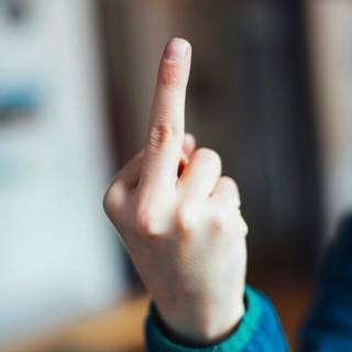 Middle finger wallpaper