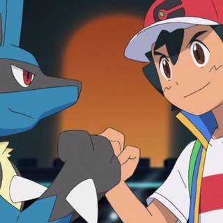 Ash Lucario wallpaper