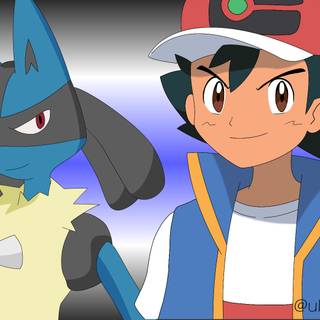 Ash Lucario wallpaper