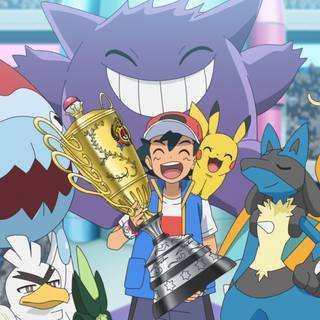 Ash Lucario wallpaper