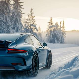 Porsche 911 winter wallpaper