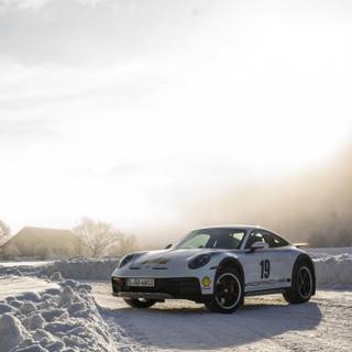 Porsche 911 winter wallpaper
