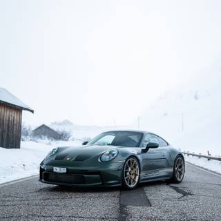 Porsche 911 winter wallpaper