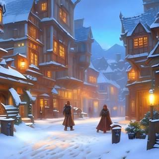 Aesthetic vintage winter desktop wallpaper