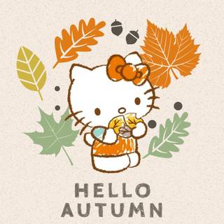 Hello Kitty coquette autumn wallpaper