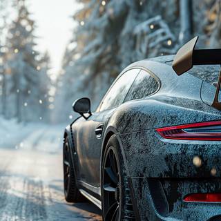 Porsche 911 winter wallpaper