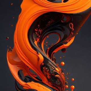 4k iPhone orange wallpaper