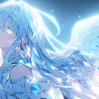 Anime girl white hair 4k wallpaper