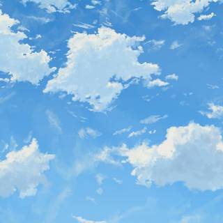 Blue sky anime 4k wallpaper