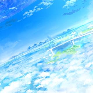 Anime landscape 4k phone wallpaper