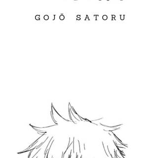 Black and white Gojo HD wallpaper