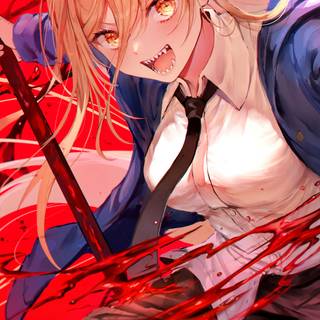 Chainsaw Man 4k mobile wallpaper