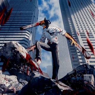 Chainsaw Man 4k mobile wallpaper