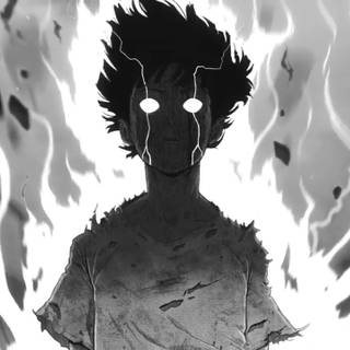 White anime PC wallpaper