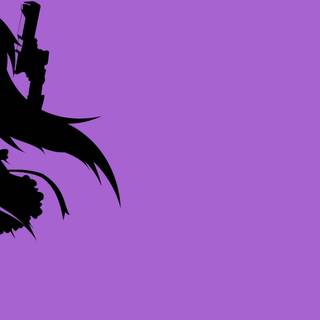PC anime girl purple wallpaper