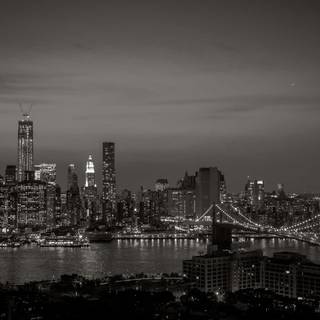 White and black PC wallpaper