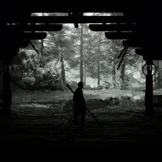 Black and white PC 4k wallpaper