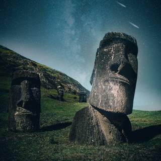Moai phone wallpaper