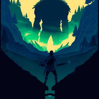 Shadow of the Colossus phone wallpaper