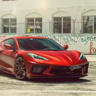 Corvette C8 phone wallpaper