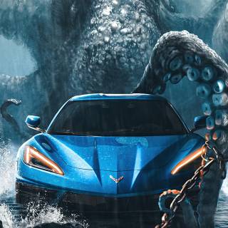 Corvette C8 phone wallpaper