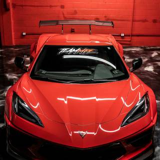 Corvette C8 phone wallpaper