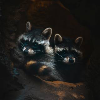 Racoon phone wallpaper