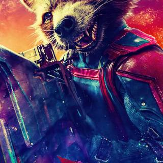 Racoon phone wallpaper