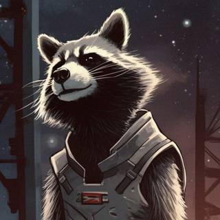 Racoon phone wallpaper