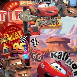 Cars movie iPhone wallpaper