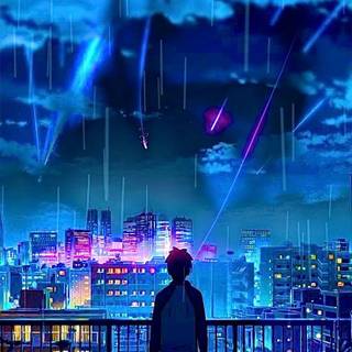 Rain anime phone wallpaper