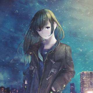 Rain anime phone wallpaper