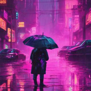 Rain anime phone wallpaper