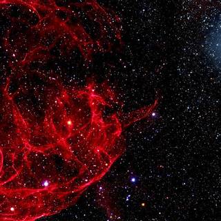 Red galaxy iPhone wallpaper