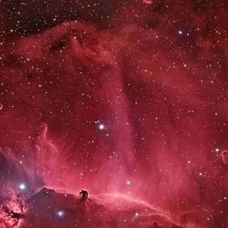 Red galaxy iPhone wallpaper