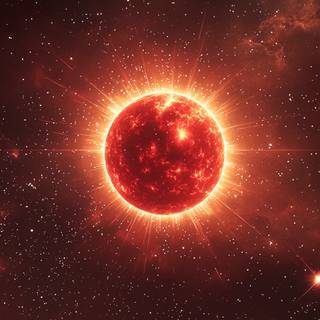 Red galaxy iPhone wallpaper