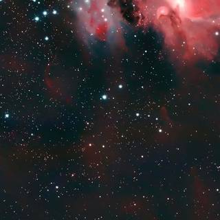 Red galaxy iPhone wallpaper