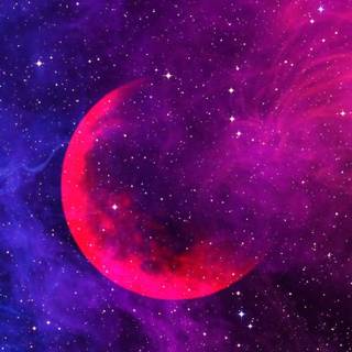 Red galaxy iPhone wallpaper