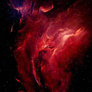Red galaxy iPhone wallpaper