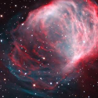 Red galaxy iPhone wallpaper