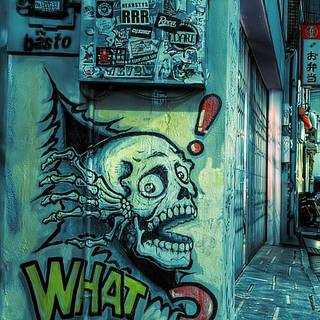 iPhone grafitti wallpaper