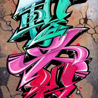 iPhone grafitti wallpaper