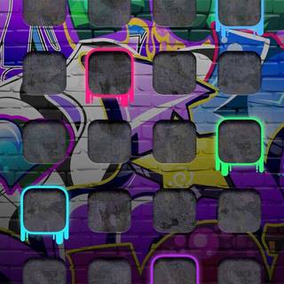 iPhone grafitti wallpaper